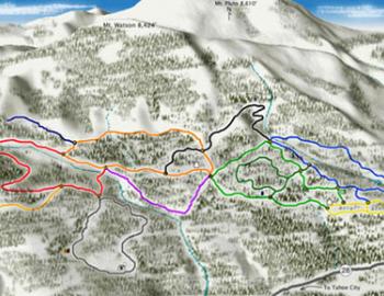 map of cross country ski map